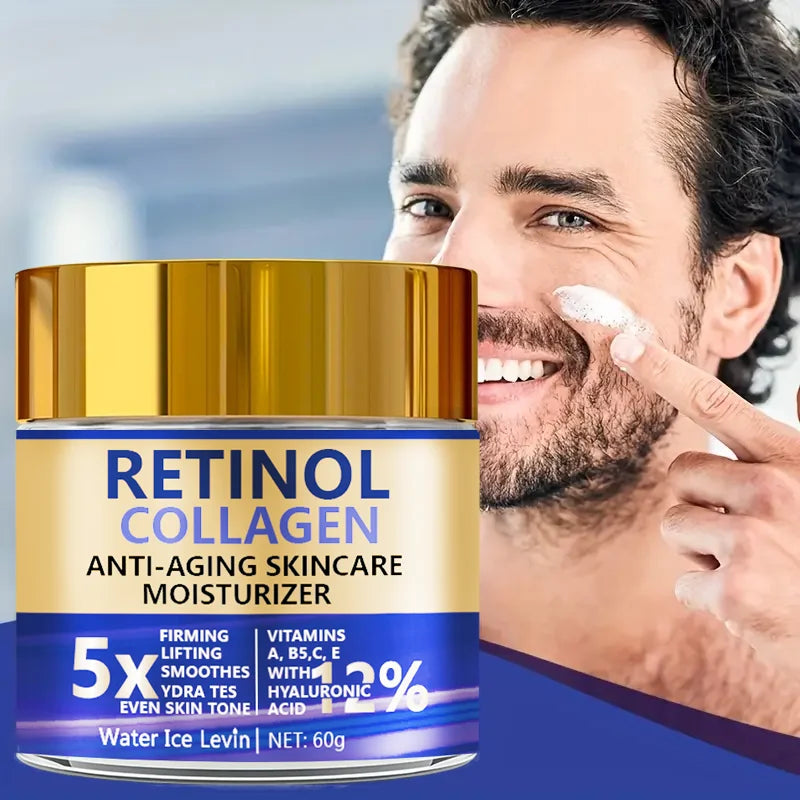 YouthRenew™ Retinol & Collagen Face Cream – Anti-Ageing Firming Moisturiser with Hyaluronic Acid 60g