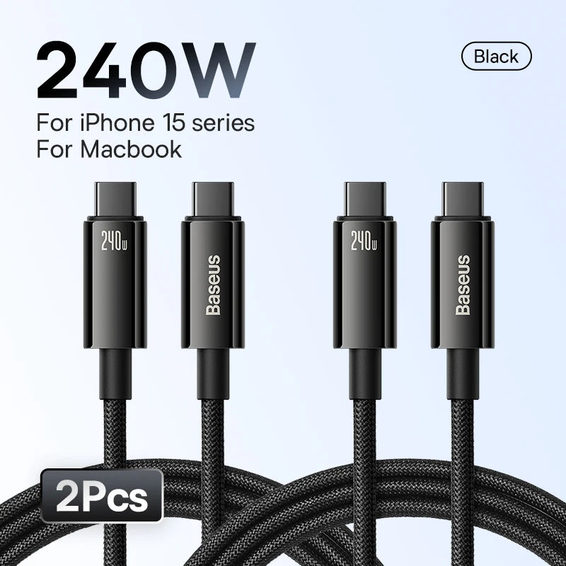 UltraCharge Pro 240W USB-C Fast Charging Cable for iPhone, MacBook & Samsung
