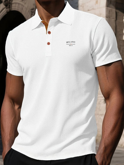 Polo de manga corta prémium para hombre | Ajuste clásico para el día a día