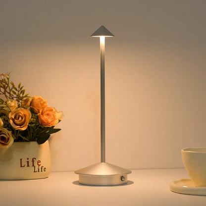 LumiTouch™ Rechargeable LED Table Lamp – Cordless Touch Sensor Bedside Light with 3 Colour Modes