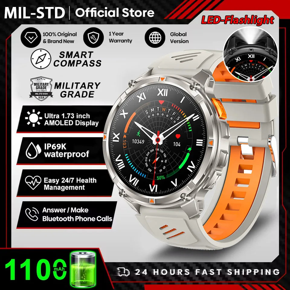 T-Rex3 Ultra Outdoor GPS Smartwatch – 1100mAh B
