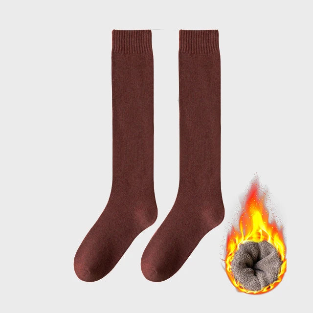 WarmNest™ Premium Winter Knee-High Socks – Breathable Thick Cotton Thermal Socks for Women