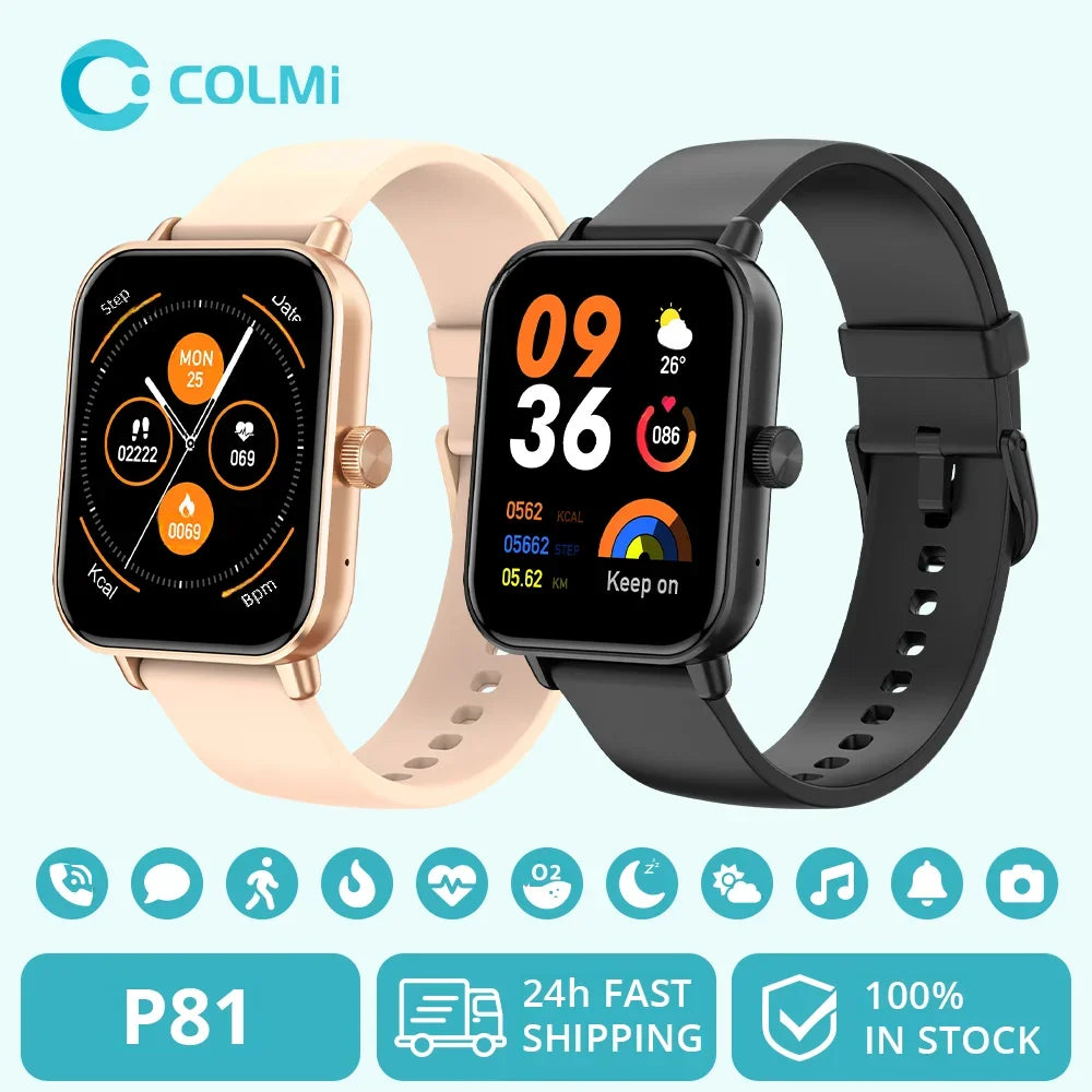 Sports Smart Watch, Fitness Tracker Watch, Bluetooth Smartwatch, Health Monitor Watch, Unisex Smart Watch