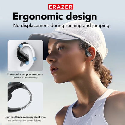 XT80 ActiveBeat Auriculares Bluetooth – Auriculares Inalámbricos con Reducción de Ruido y Ganchos de Sujeción Segura