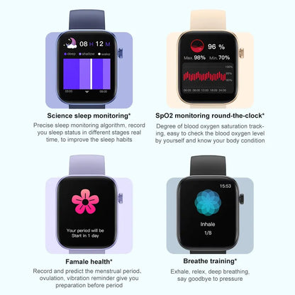 Relógio Inteligente COLMI P71 ActiveVoice – Smartwatch à prova d'água IP68 com monitoramento de saúde para homens e mulheres