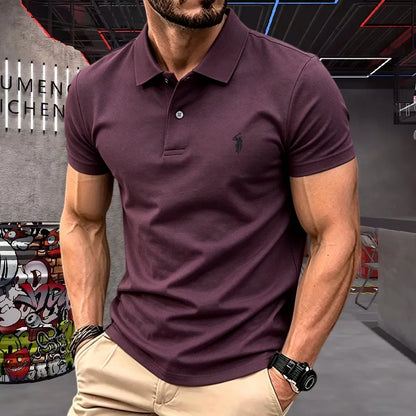 Men's Premium 100% Cotton Polo Shirt | Classic Embroidered Golf & Casual Top