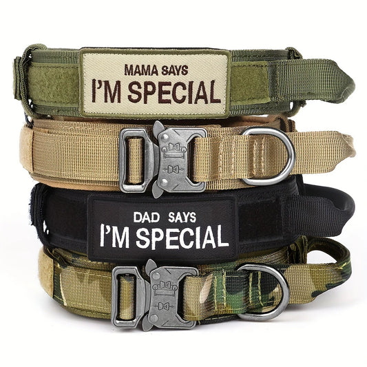 Collar de entrenamiento estilo militar CommandK9™ con asa y parche