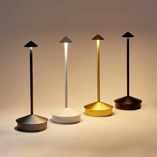 LumiTouch™ Rechargeable LED Table Lamp – Cordless Touch Sensor Bedside Light with 3 Colour Modes
