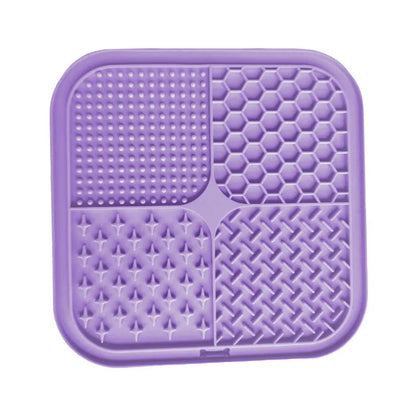 PawLick™ Silicone Slow Feeder Licking Mat – Suction Cup Anti-Choke Pet Feeding Mat
