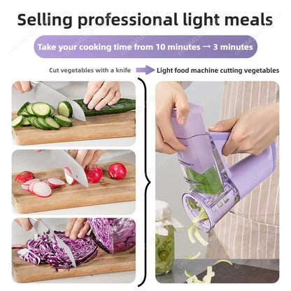 Electric Handheld Vegetable Slicer Multifunctional Cutter