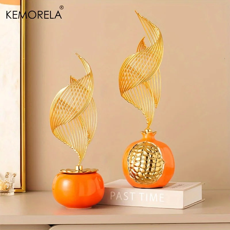 Modern Ceramic Statue – Nordic Luxury Figurine for Home, Living Room & Office Décor