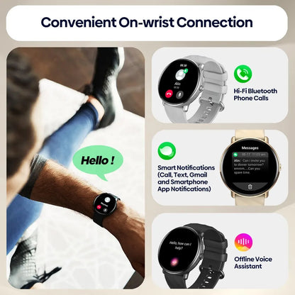 Elite AMOLED Voice Calling Smart Watch with Stainless Steel Frame