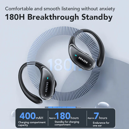 XT80 ActiveBeat Auriculares Bluetooth – Auriculares Inalámbricos con Reducción de Ruido y Ganchos de Sujeción Segura