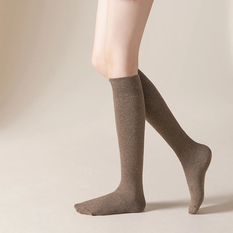 WarmNest™ Premium Winter Knee-High Socks – Breathable Thick Cotton Thermal Socks for Women