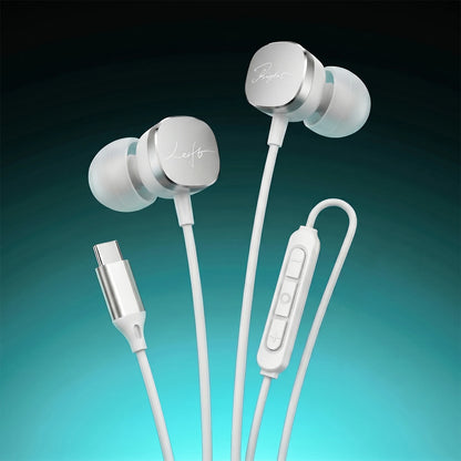 PureSound Type-C HiFi Earbuds – Wired Stereo Headphones with Deep Bass & HD Mic