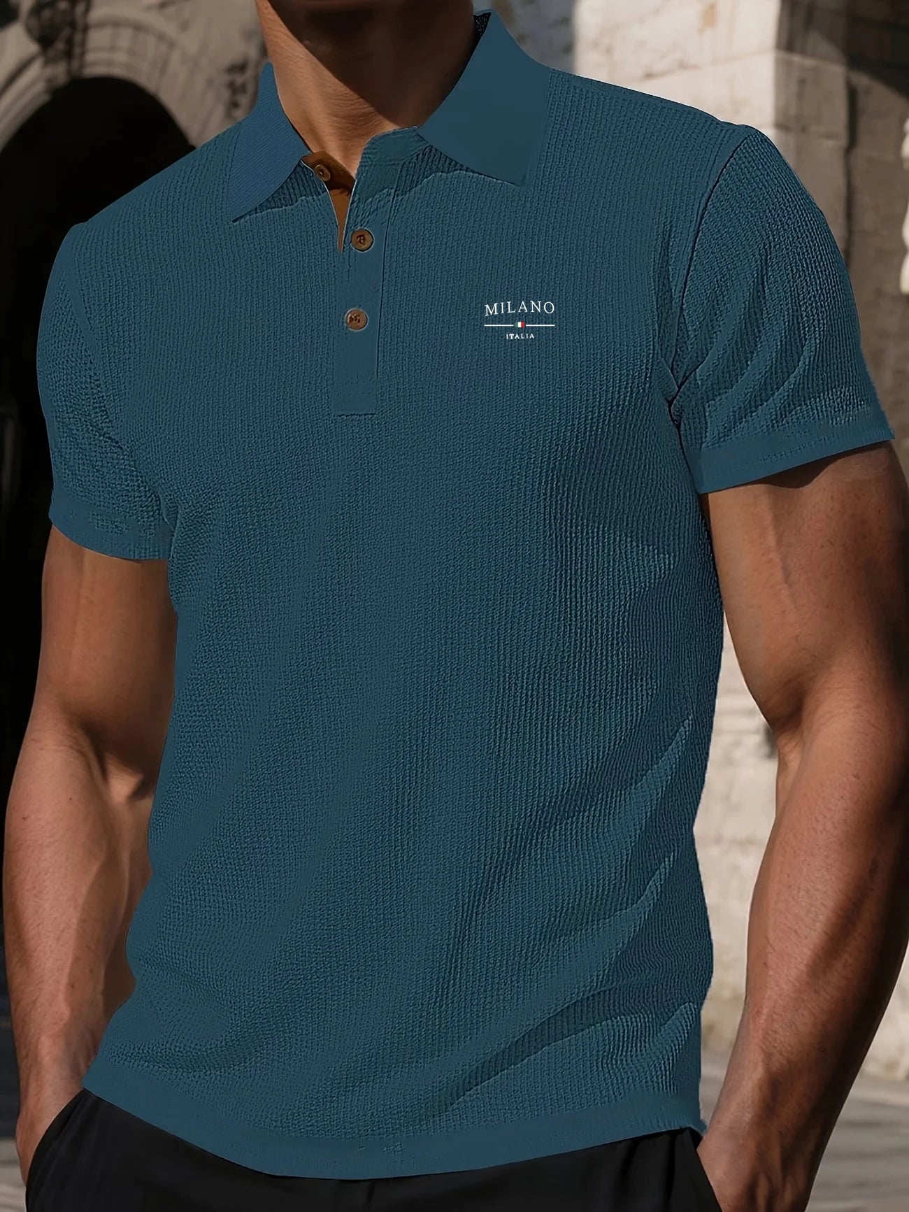 Polo de manga corta prémium para hombre | Ajuste clásico para el día a día