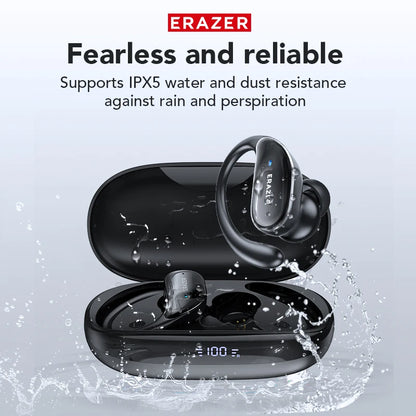 XT80 ActiveBeat Auriculares Bluetooth – Auriculares Inalámbricos con Reducción de Ruido y Ganchos de Sujeción Segura