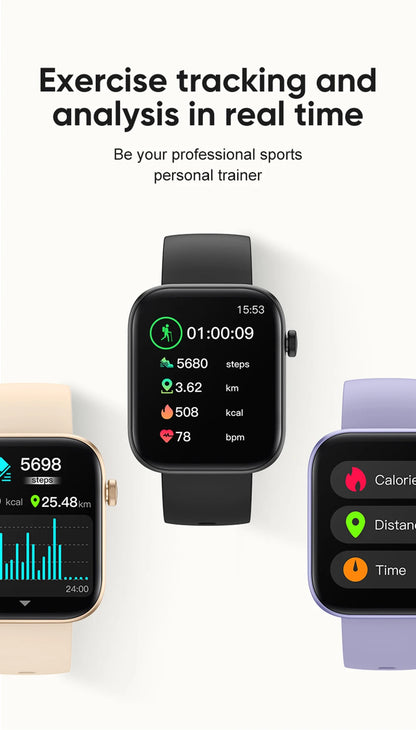 Relógio Inteligente COLMI P71 ActiveVoice – Smartwatch à prova d'água IP68 com monitoramento de saúde para homens e mulheres