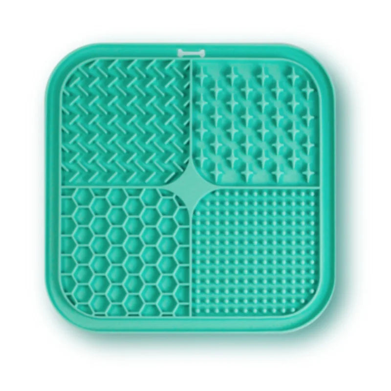 PawLick™ Silicone Slow Feeder Licking Mat – Suction Cup Anti-Choke Pet Feeding Mat