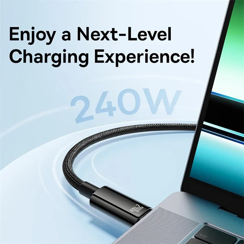 UltraCharge Pro 240W USB-C Fast Charging Cable for iPhone, MacBook & Samsung