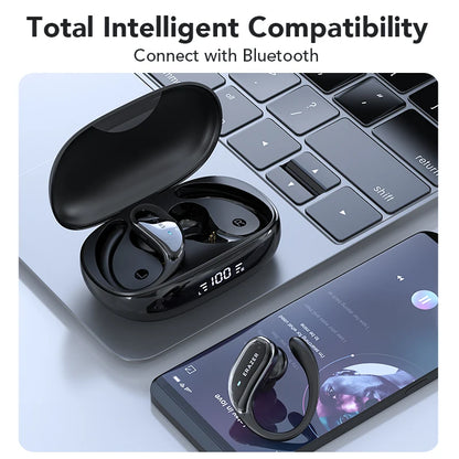 XT80 ActiveBeat Auriculares Bluetooth – Auriculares Inalámbricos con Reducción de Ruido y Ganchos de Sujeción Segura
