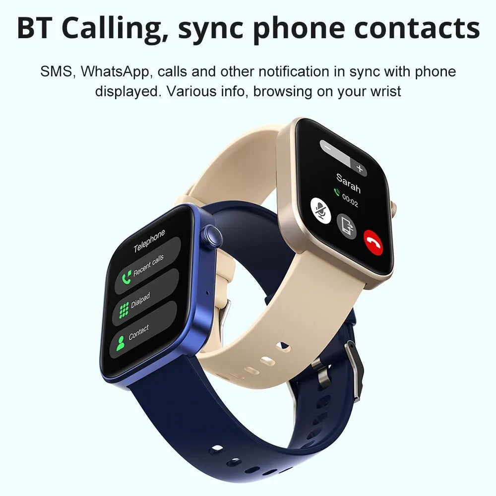 Relógio Inteligente COLMI P71 ActiveVoice – Smartwatch à prova d'água IP68 com monitoramento de saúde para homens e mulheres