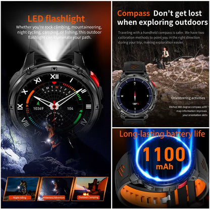 T-Rex3 Ultra Outdoor GPS Smartwatch – 1100mAh B