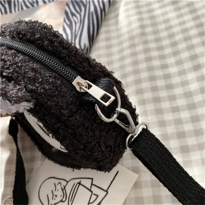 HOMEFISH SoftTouch Plush Shoulder Bag