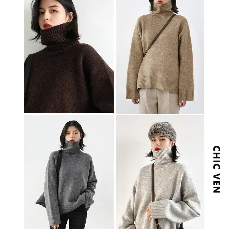 Women's Roll Neck Jumper (termo britânico para Turtleneck Sweater)