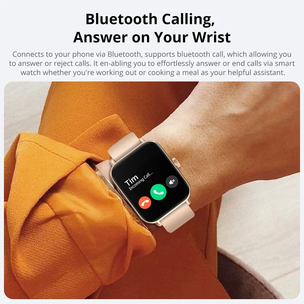 Sports Smart Watch, Fitness Tracker Watch, Bluetooth Smartwatch, Health Monitor Watch, Unisex Smart Watch
