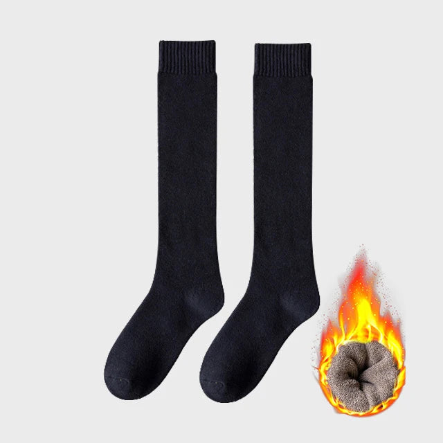 WarmNest™ Premium Winter Knee-High Socks – Breathable Thick Cotton Thermal Socks for Women