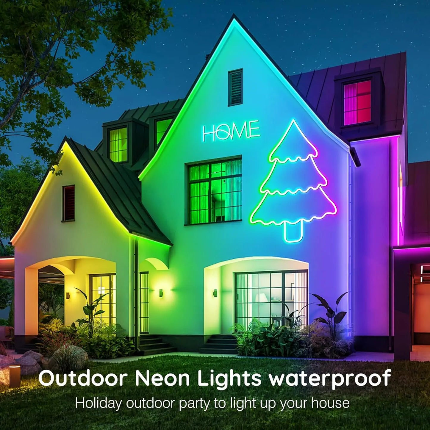 NeonFlex™ RGB LED Strip Lights – App &amp; Remote Controlled Neon Rope Lamp with Music Sync &amp; Waterproof Design