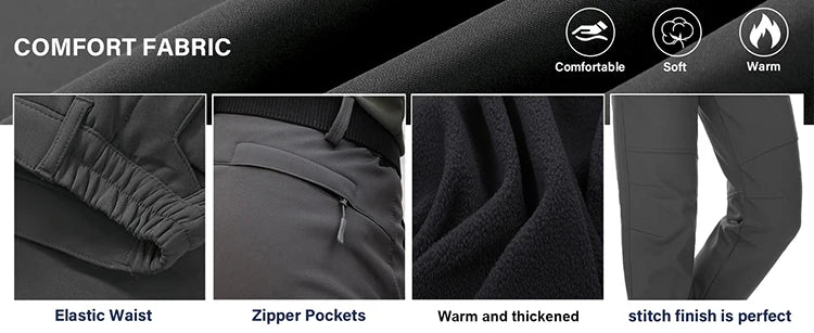 Women's Windproof Thermal Trousers | Warm Outdoor Hiking & Walking Pants