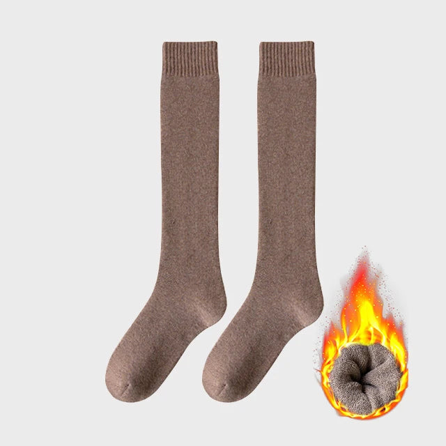 WarmNest™ Premium Winter Knee-High Socks – Breathable Thick Cotton Thermal Socks for Women
