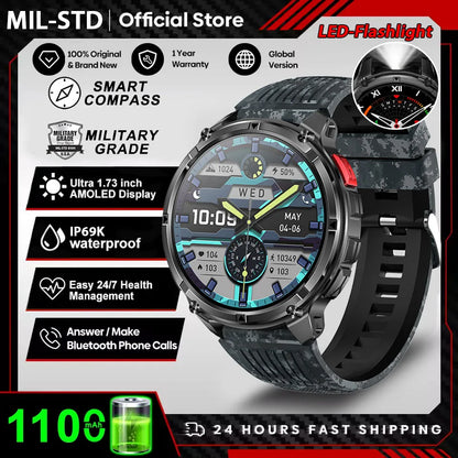 T-Rex3 Ultra Outdoor GPS Smartwatch – 1100mAh B