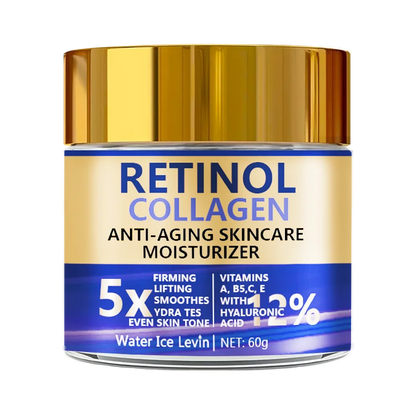 YouthRenew™ Retinol & Collagen Face Cream – Anti-Ageing Firming Moisturiser with Hyaluronic Acid 60g