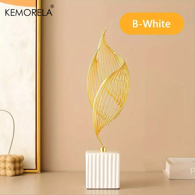 Modern Ceramic Statue – Nordic Luxury Figurine for Home, Living Room & Office Décor