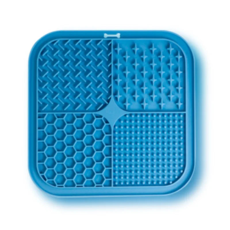 PawLick™ Silicone Slow Feeder Licking Mat – Suction Cup Anti-Choke Pet Feeding Mat