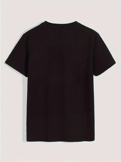 Paris Print T-Shirt, Oversized Men's T-Shirt, 100% Cotton Summer Tee, Casual Cotton Top