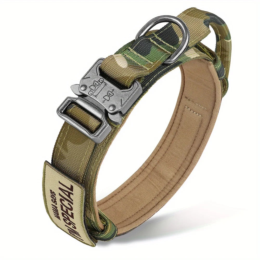 Collar de entrenamiento estilo militar CommandK9™ con asa y parche