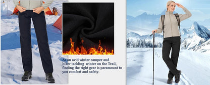 Women's Windproof Thermal Trousers | Warm Outdoor Hiking & Walking Pants