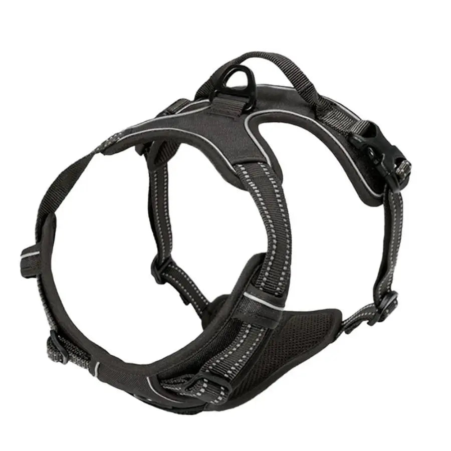 SafeStride™ Reflective Front-Clip Harness with Handle for Large Dogs