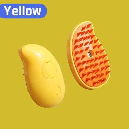 3-in-1 Pet Steam Massage Brush – Dog & Cat Grooming, Bath & Hair Removal Comb
