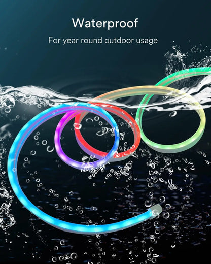 NeonFlex™ RGB LED Strip Lights – App &amp; Remote Controlled Neon Rope Lamp with Music Sync &amp; Waterproof Design