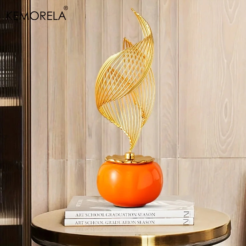Modern Ceramic Statue – Nordic Luxury Figurine for Home, Living Room & Office Décor