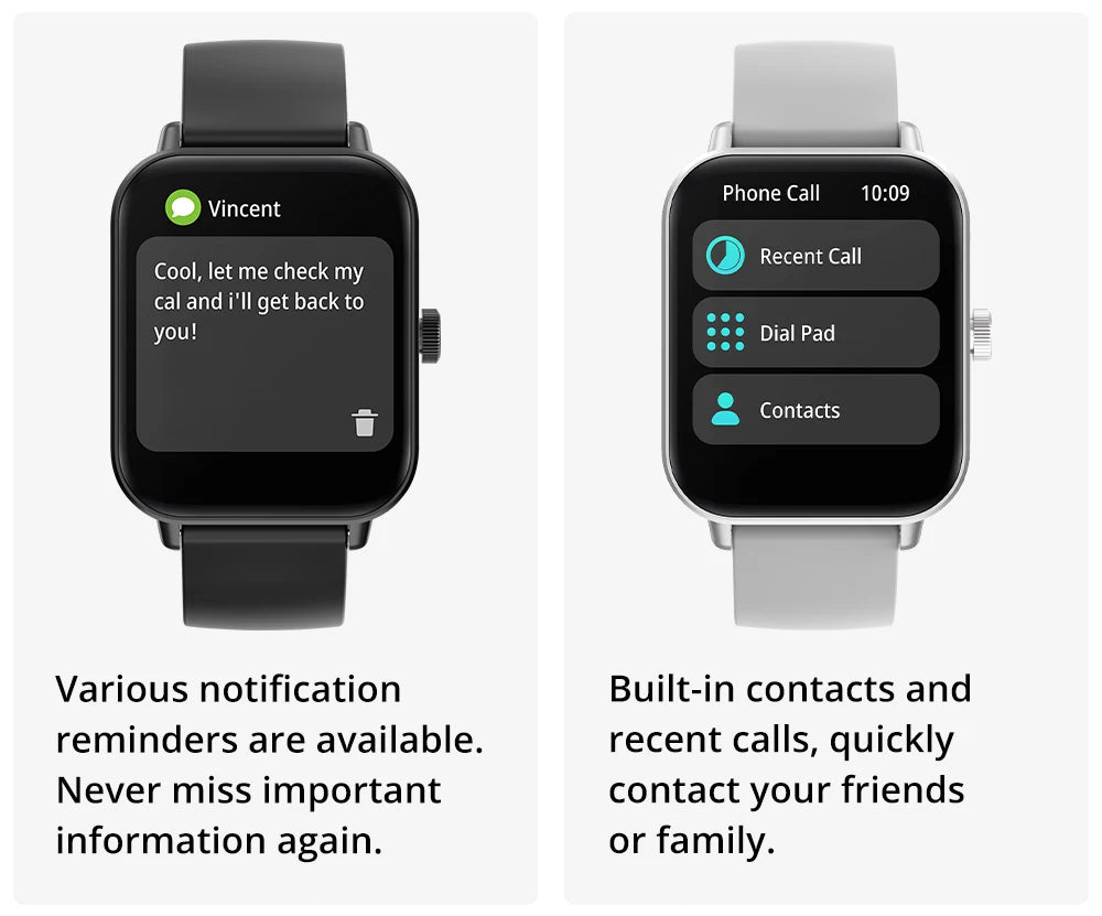 Sports Smart Watch, Fitness Tracker Watch, Bluetooth Smartwatch, Health Monitor Watch, Unisex Smart Watch