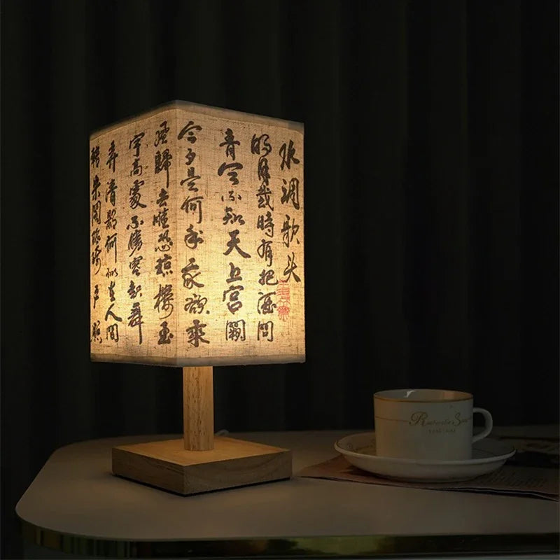 LumiNest™ Dimmable LED Bedside Table Lamp – Elegant Fabric Shade Bedroom Light