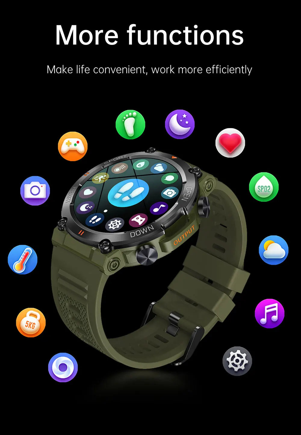 ActivePro HD Bluetooth Calling Smart Watch with Heart Rate Monitor