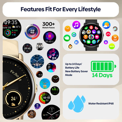 Elite AMOLED Voice Calling Smart Watch with Stainless Steel Frame