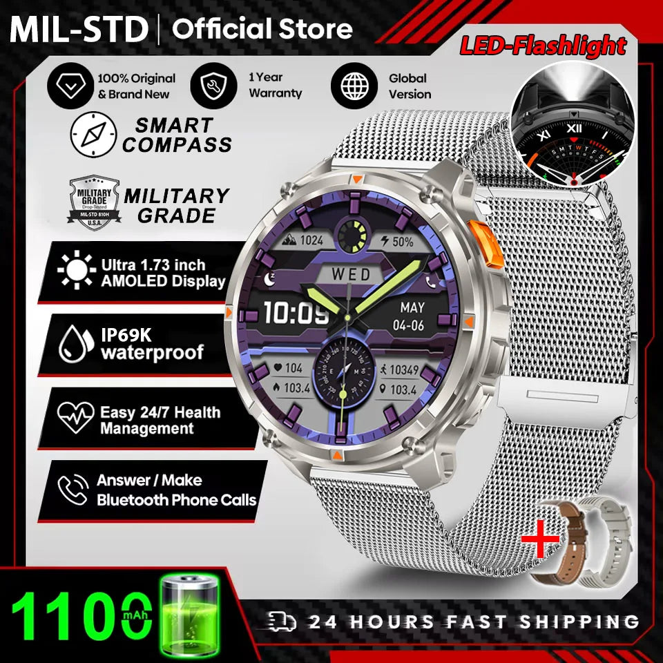 T-Rex3 Ultra Outdoor GPS Smartwatch – 1100mAh B